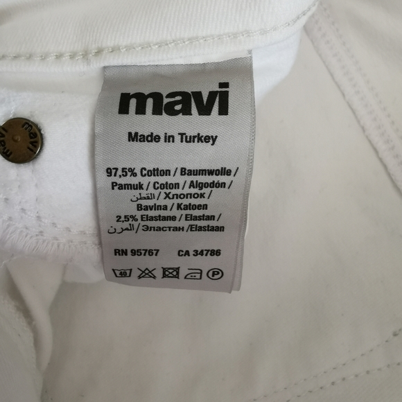 Mavi White Ankle Adriana Jeans Size 26 - Picture 7 of 14